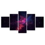 tableau nebuleuse en cinq toiles pour une deco moderne et originale affiches 113 1