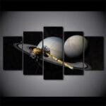 Tableau Sonde Cassini: Un Hommage Aux Images De Saturne