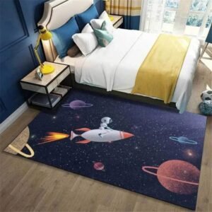 tapis astronaute pour enfants decoration et confort spatiaux 60 x 90 cm 342 1
