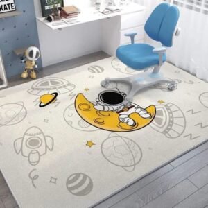 tapis de sol astronautes facile a nettoyer et design spatial unique 80 x 160 cm 558 1