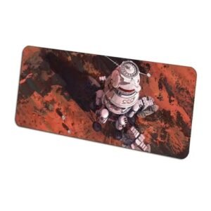 Tapis De Souris Vaisseau Spatial Sur Mars