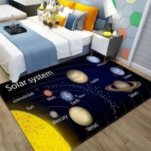 tapis decoratif du systeme solaire pour eveiller votre curiosite 60 x 90cm 516 1