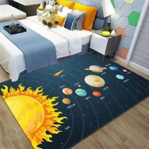 tapis du systeme solaire pour chambre denfant et surfaces de jeu 60 x 90cm 900 1