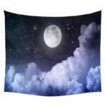 tapisserie pleine lune au dessus des nuages pour decorer vos murs 60 x 90 cm 158 1