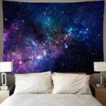 tenture decorative espace profond et etoiles pour chambre a coucher 100 x 150 cm 947 1
