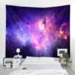 Tenture Murale Intersidérale Avec Nébuleuses Et étoiles Brillantes - 100 x 150 Cm