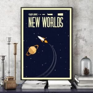 toile retro futuriste dexploration spatiale 30 x 40 cm 489 1