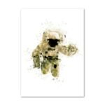 toiles originales dastronautes et de la lune en haute definition 30x40 cm astronaute 240 1