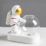 Vase Astronaute En Verre Figurine Décorative